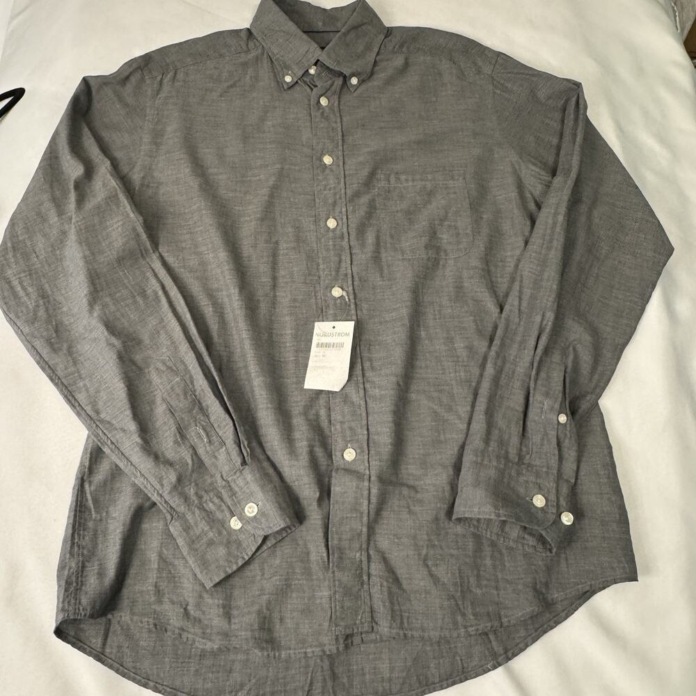 Eton Dress Shirt Size 41 16 Contemporary Fit Gray Check 100% Cotton ImmaculateJ